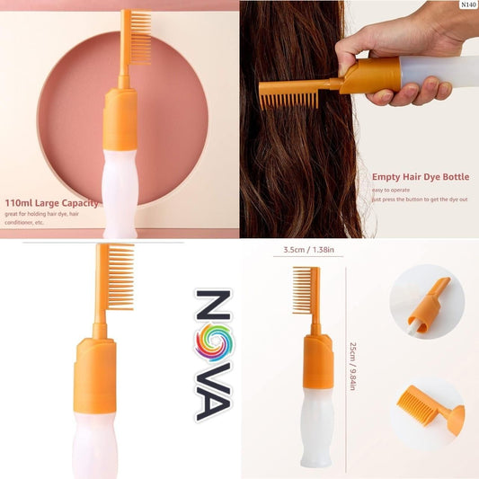 Hair Dye Bottle Applicator with Comb